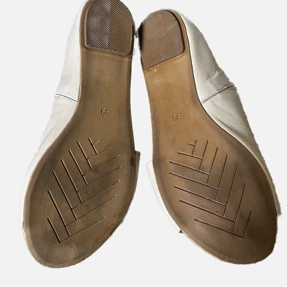 Bueno Kale Leather Asymmetrical Open-Toe Sandals Tusk Cream 39 - Picture 4 of 7